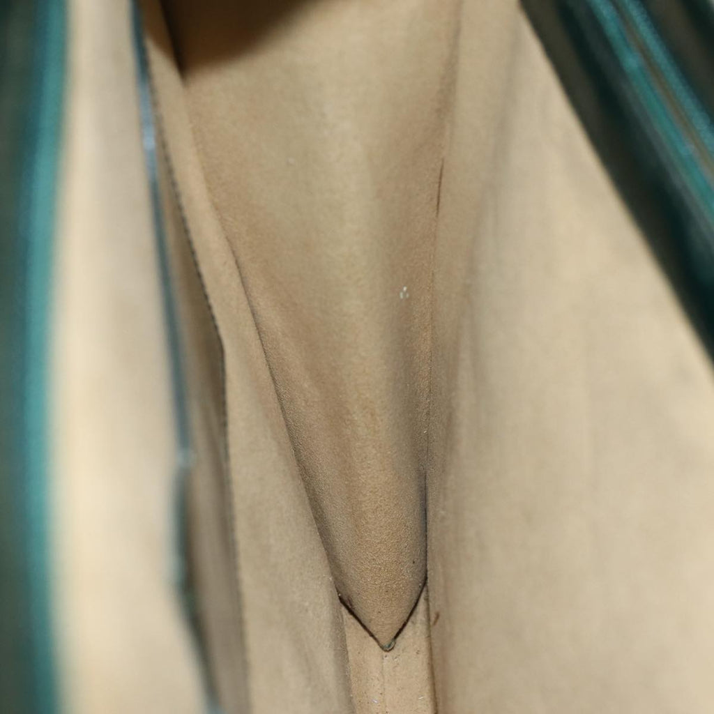GUCCI Bamboo Hand Bag Enamel Green 015 1521 3675 ep4132