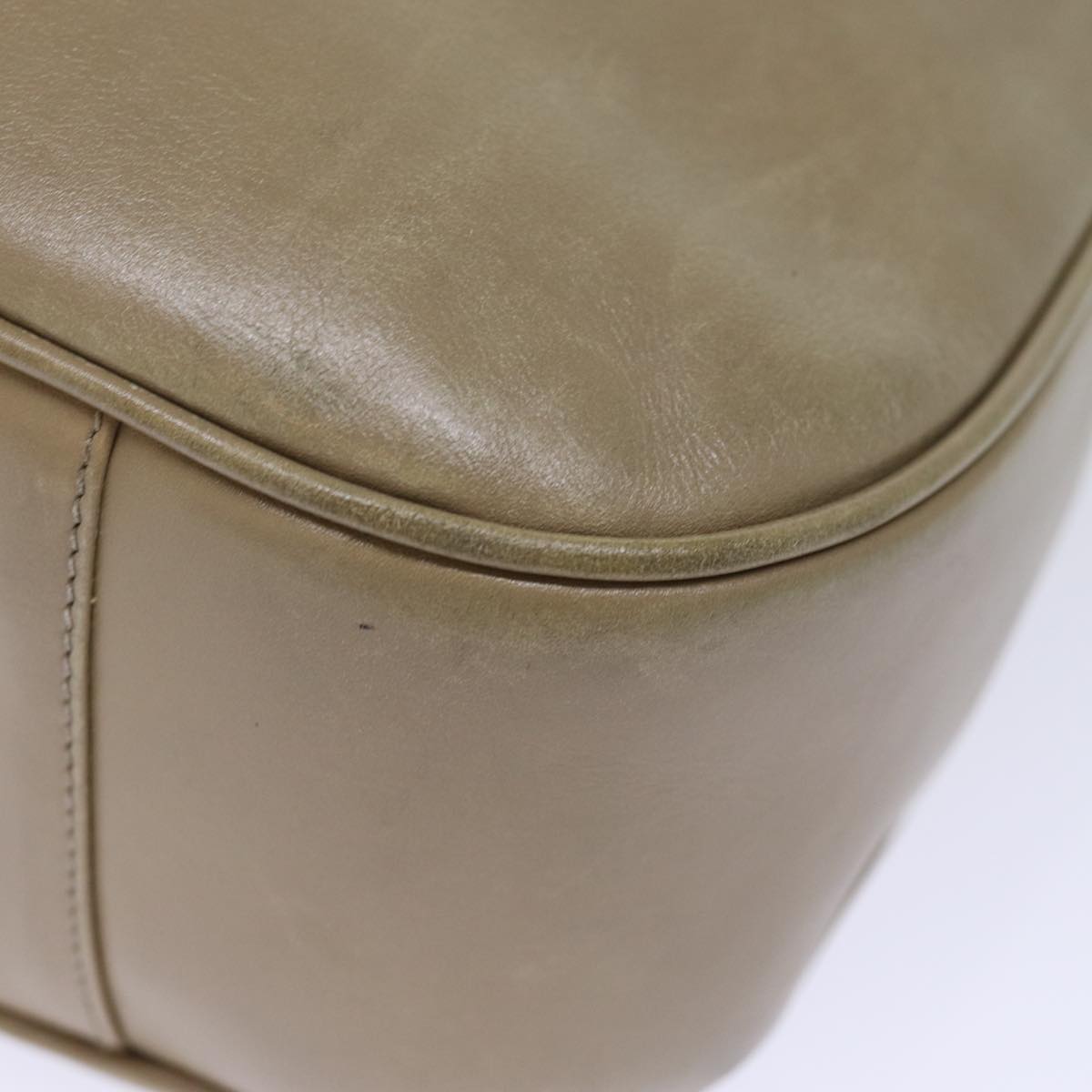 GUCCI Bamboo Hand Bag Leather Beige ep4133