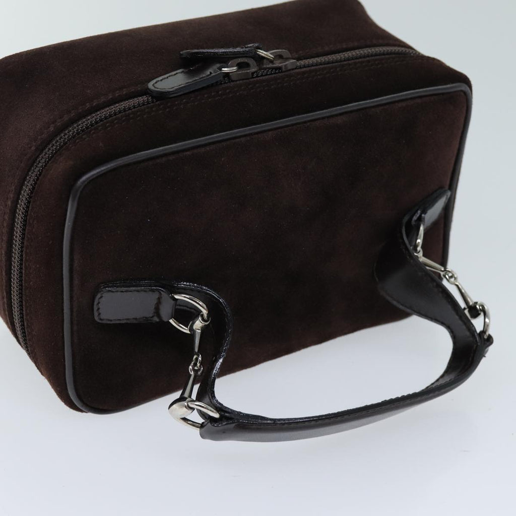 GUCCI Vanity Pouch Suede Brown 032 1705 0141 ep4143