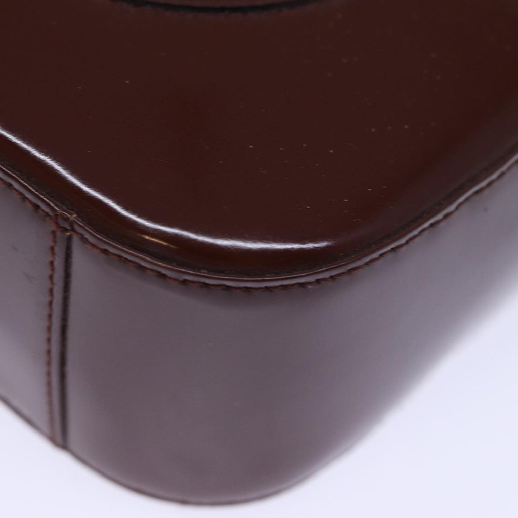 GUCCI Hand Bag Enamel Brown 007 2046 0249 ep4150
