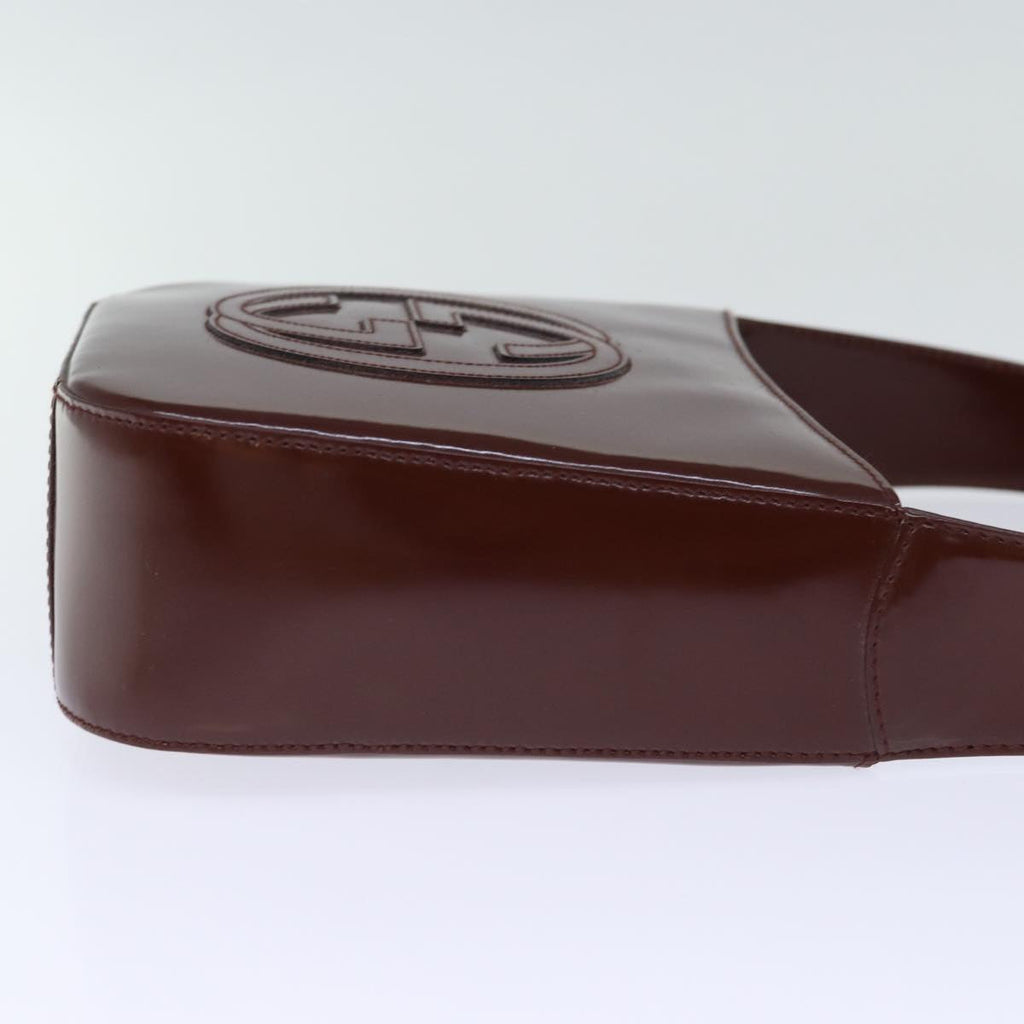 GUCCI Hand Bag Enamel Brown 007 2046 0249 ep4150