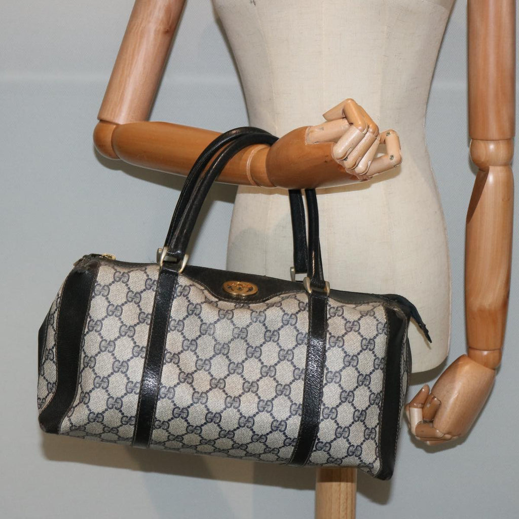 GUCCI GG Supreme Boston Bag PVC Navy ep4157