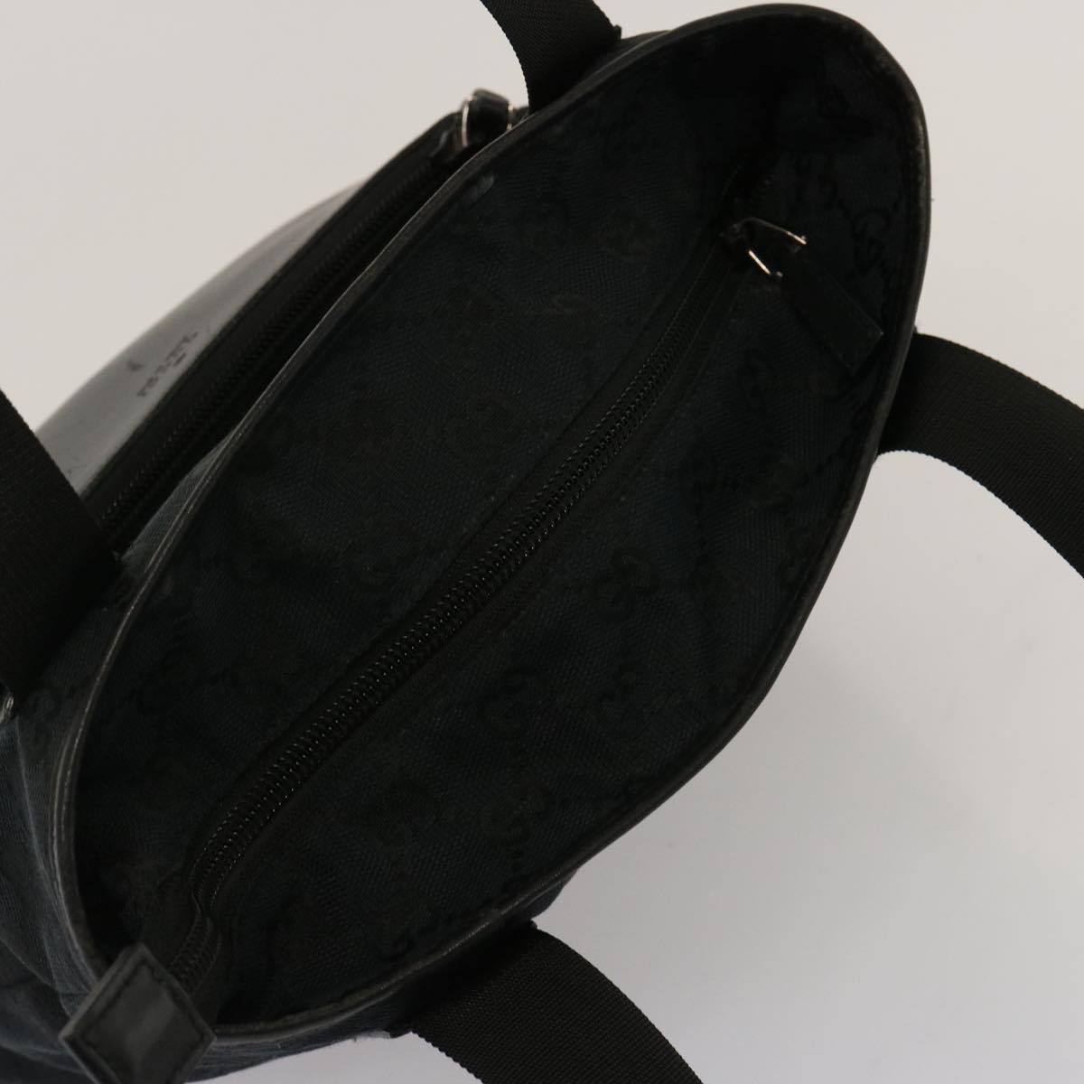 GUCCI GG Canvas Hand Bag Black 019 0402 ep4158