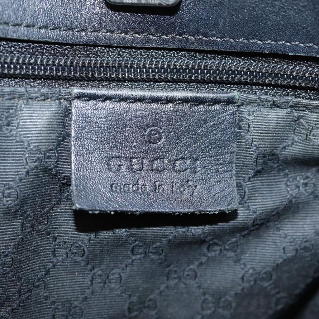 GUCCI Web Sherry Line Tote Bag Denim Black Red Green 73983 ep4159