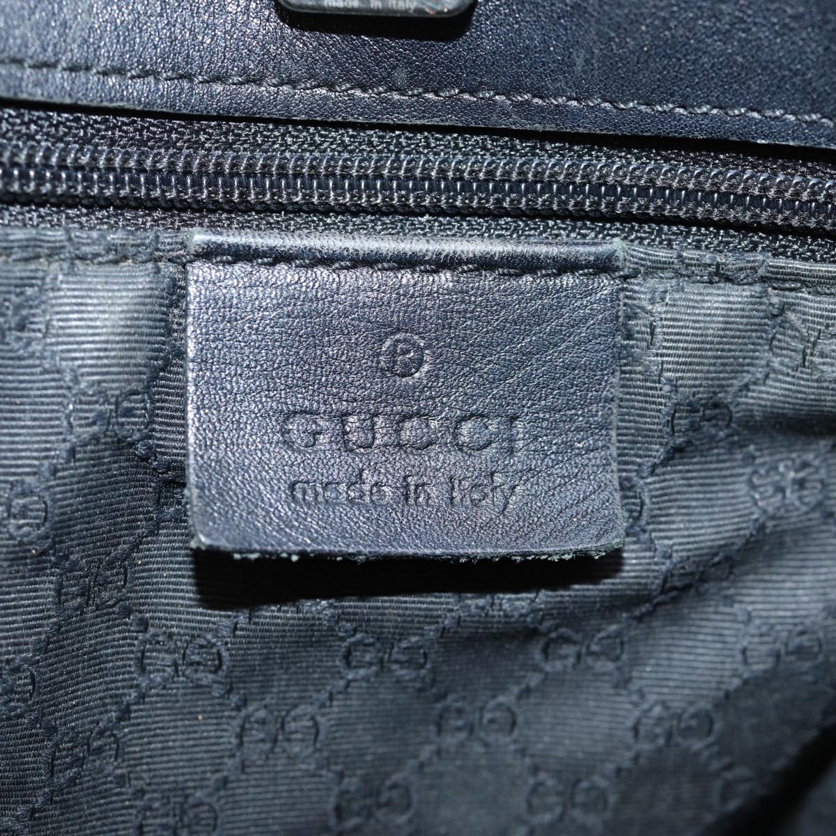 GUCCI Web Sherry Line Tote Bag Denim Black Red Green 73983 ep4159