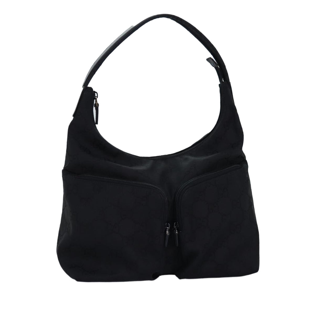 GUCCI GG Canvas Shoulder Bag Black 001 3380 ep4182