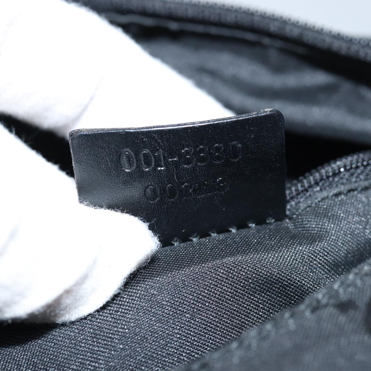 GUCCI GG Canvas Shoulder Bag Black 001 3380 ep4182