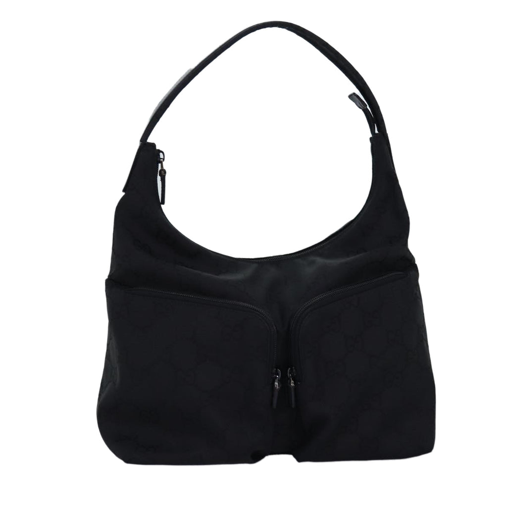GUCCI GG Canvas Shoulder Bag Black 001 3380 ep4182