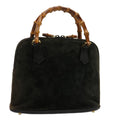 GUCCI Bamboo Hand Bag Suede Khaki 000 2865 0290 ep4189