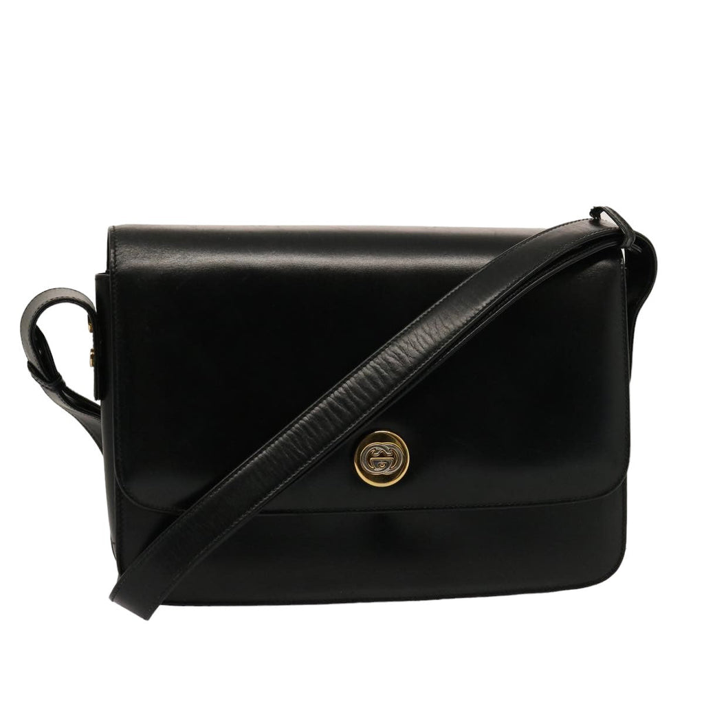 GUCCI Shoulder Bag Leather Black 001 406 0929 ep4190