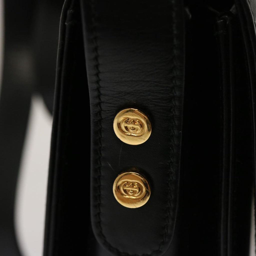 GUCCI Shoulder Bag Leather Black 001 406 0929 ep4190