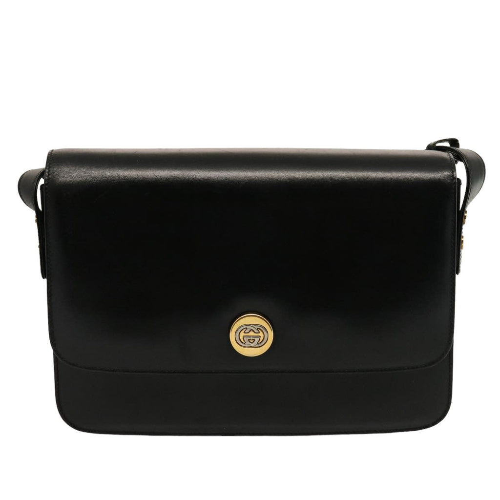 GUCCI Shoulder Bag Leather Black 001 406 0929 ep4190