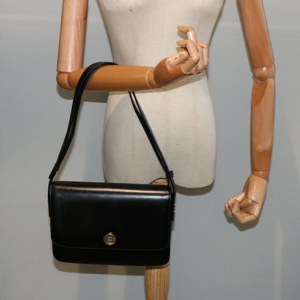 GUCCI Shoulder Bag Leather Black 001 406 0929 ep4190