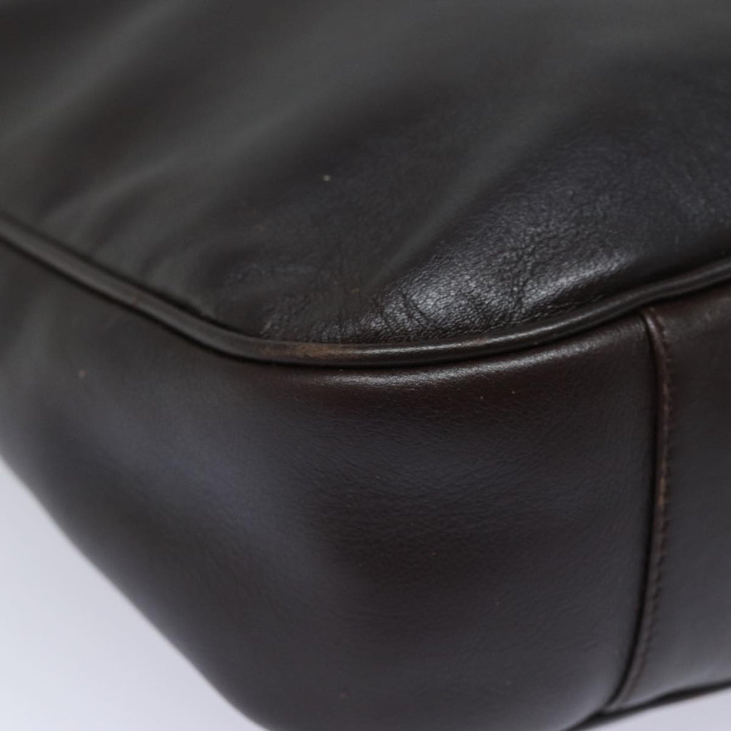 GUCCI Bamboo Hand Bag Nylon Brown 0011877 2123 ep4196