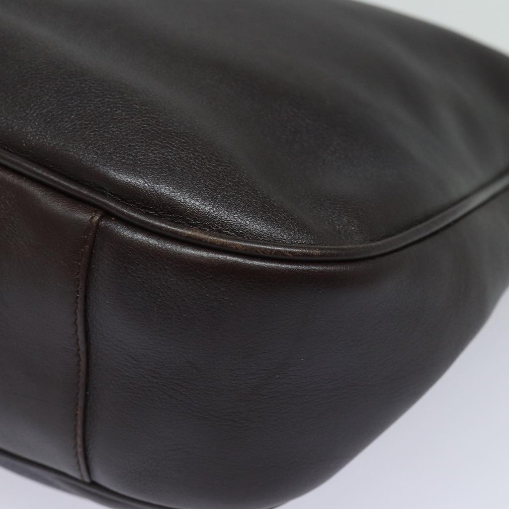 GUCCI Bamboo Hand Bag Nylon Brown 0011877 2123 ep4196