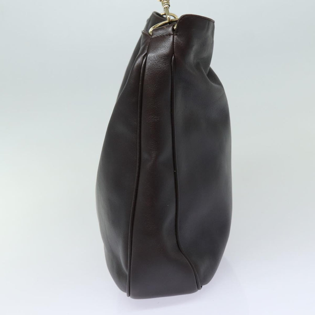 GUCCI Bamboo Hand Bag Nylon Brown 0011877 2123 ep4196