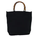 GUCCI Bamboo Hand Bag Canvas Black 002 1998 0441 ep4202