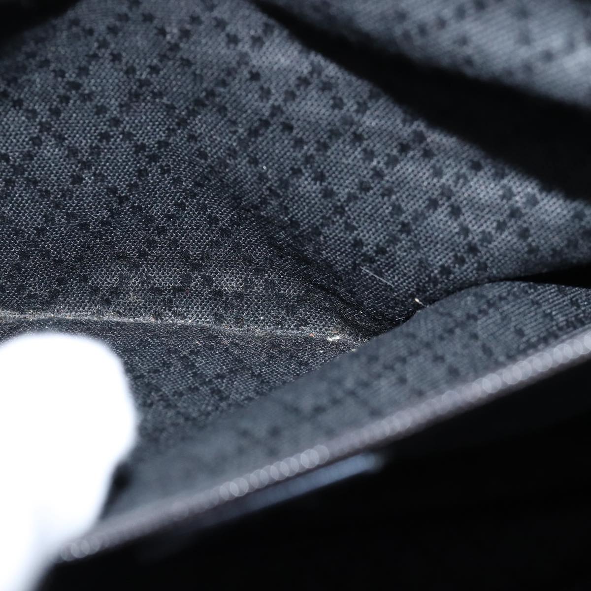 GUCCI Bamboo Hand Bag Canvas Black 002 1998 0441 ep4202