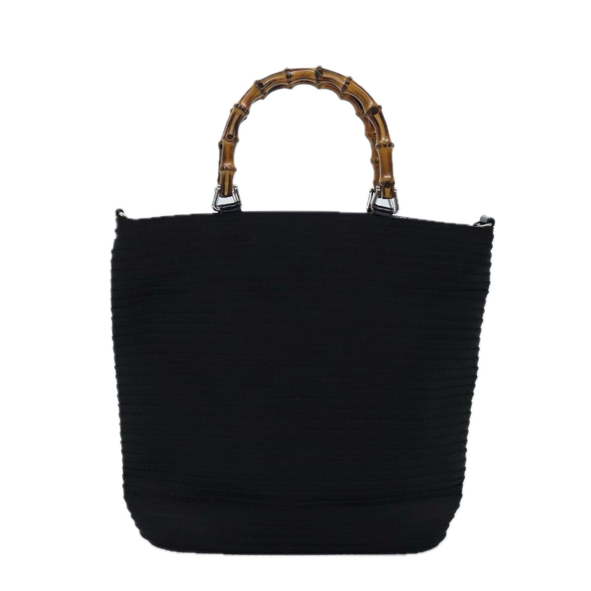 GUCCI Bamboo Hand Bag Canvas Black 002 1998 0441 ep4202