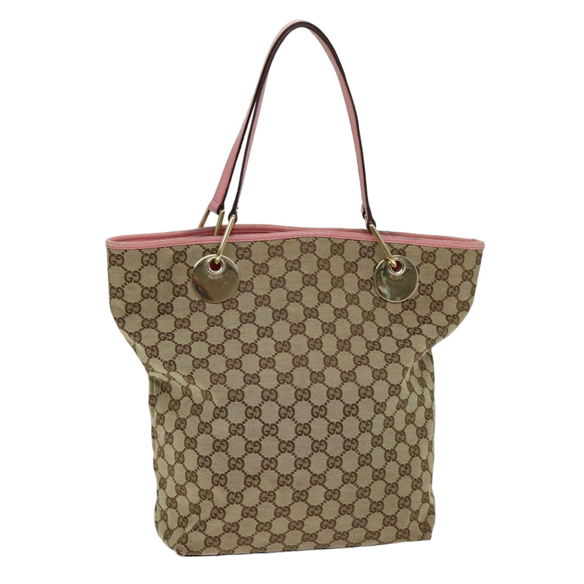 GUCCI GG Canvas Tote Bag Beige 120836 ep4211