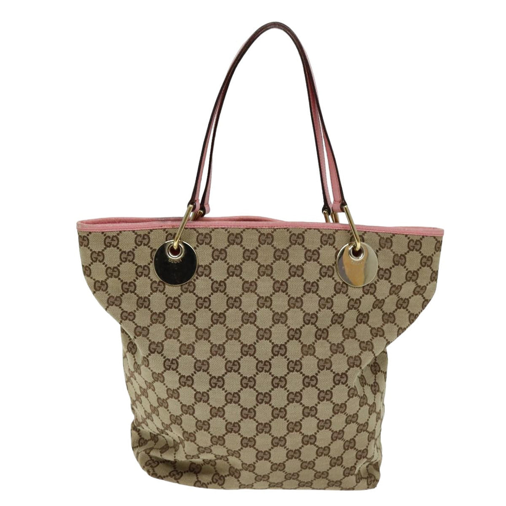 GUCCI GG Canvas Tote Bag Beige 120836 ep4211