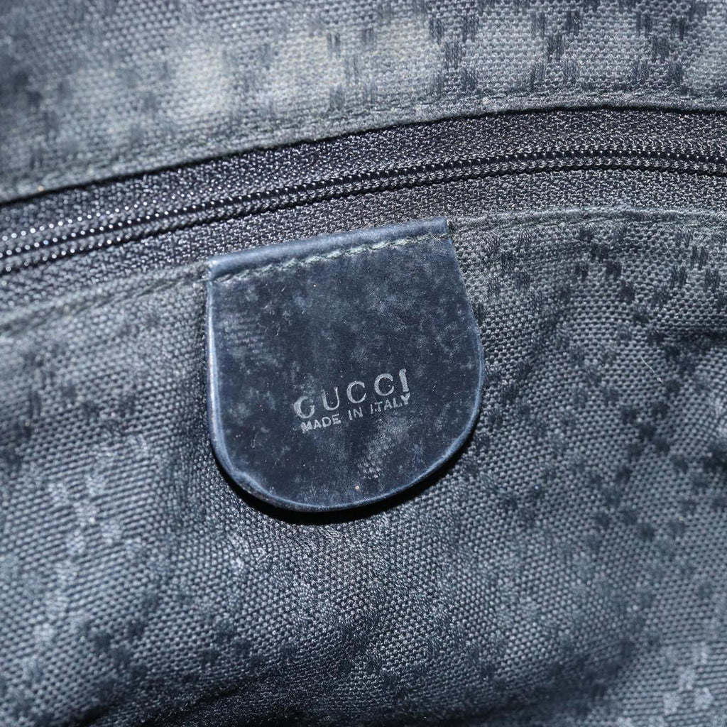 GUCCI Bamboo Hand Bag Nylon 2way Black ep4212