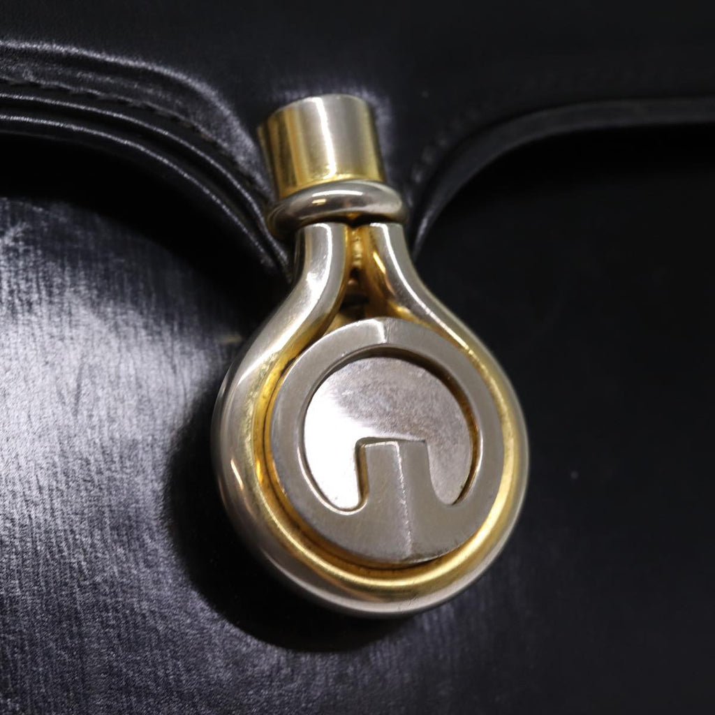 GUCCI Shoulder Bag Leather Black ep4218