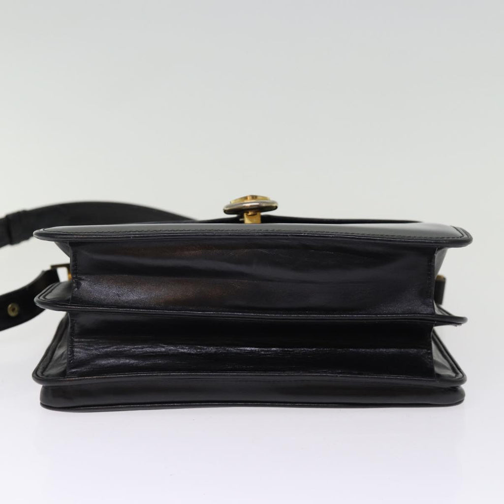 GUCCI Shoulder Bag Leather Black ep4218