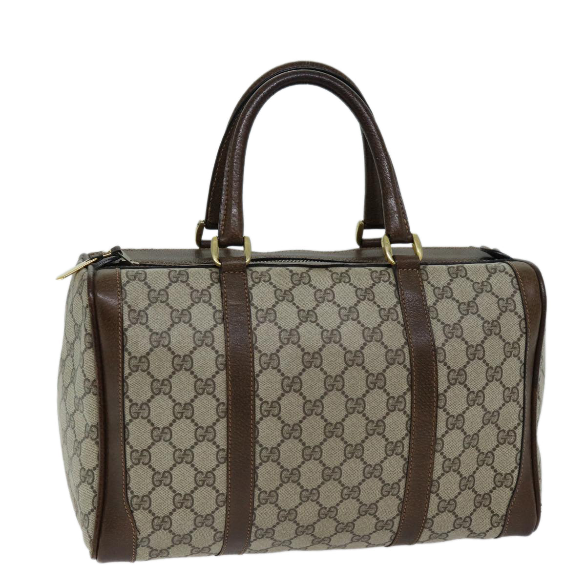 GUCCI GG Supreme Boston Bag PVC Beige ep4225