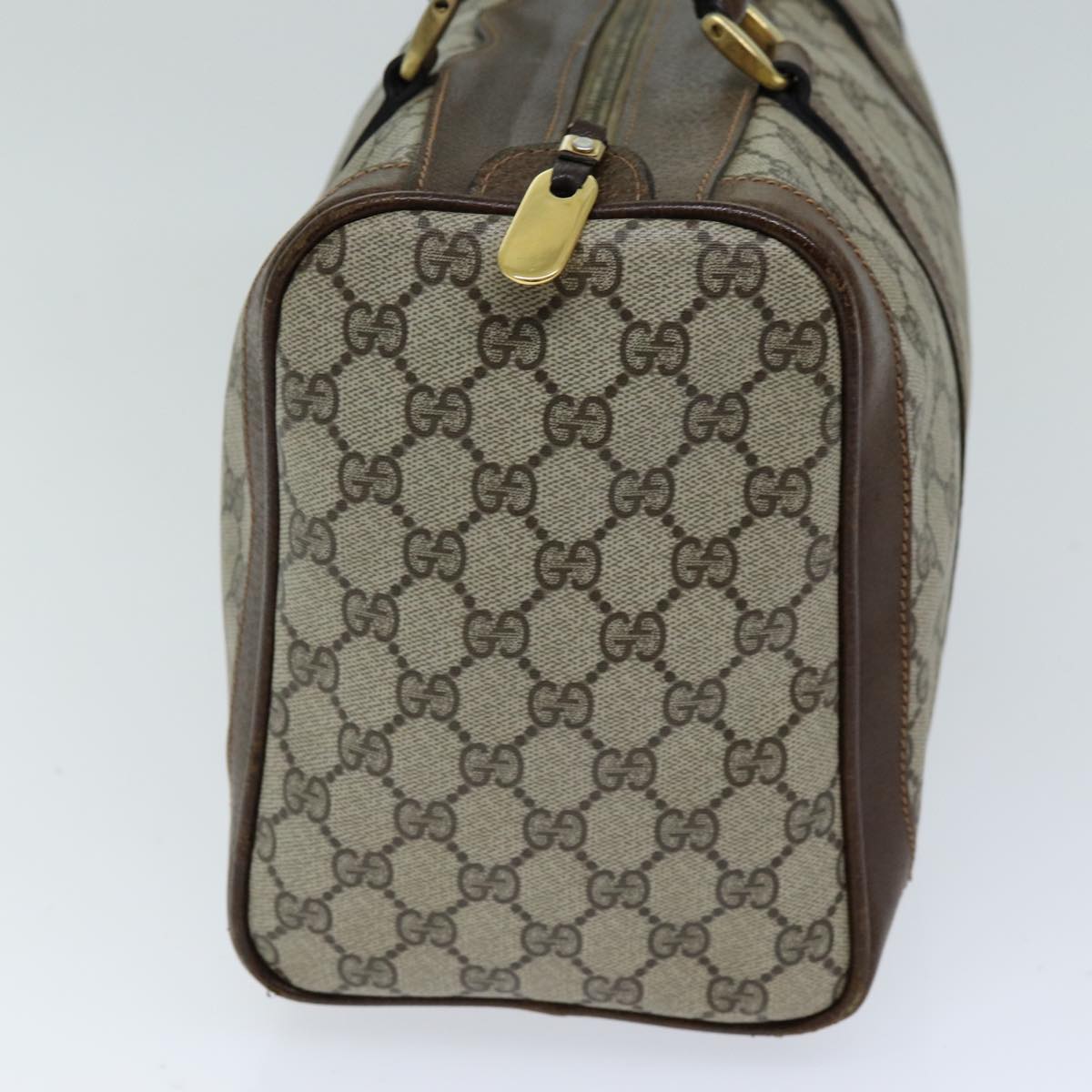 GUCCI GG Supreme Boston Bag PVC Beige ep4225