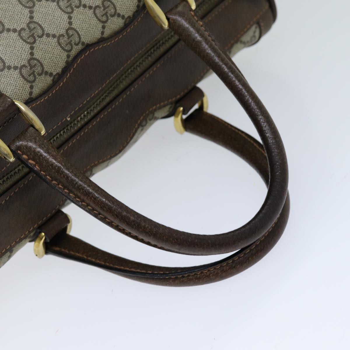 GUCCI GG Supreme Boston Bag PVC Beige ep4225