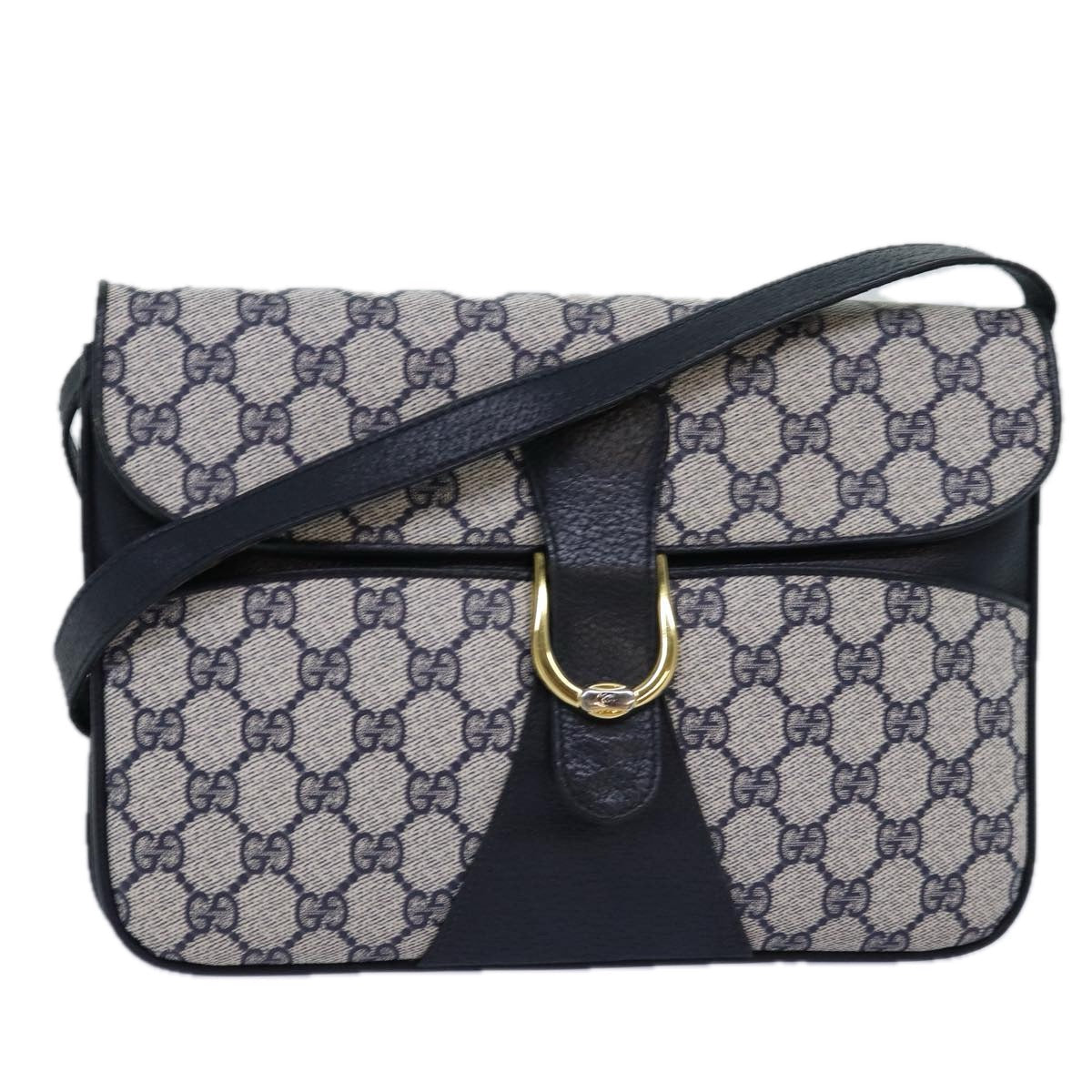 GUCCI GG Supreme Shoulder Bag PVC Navy ep4236