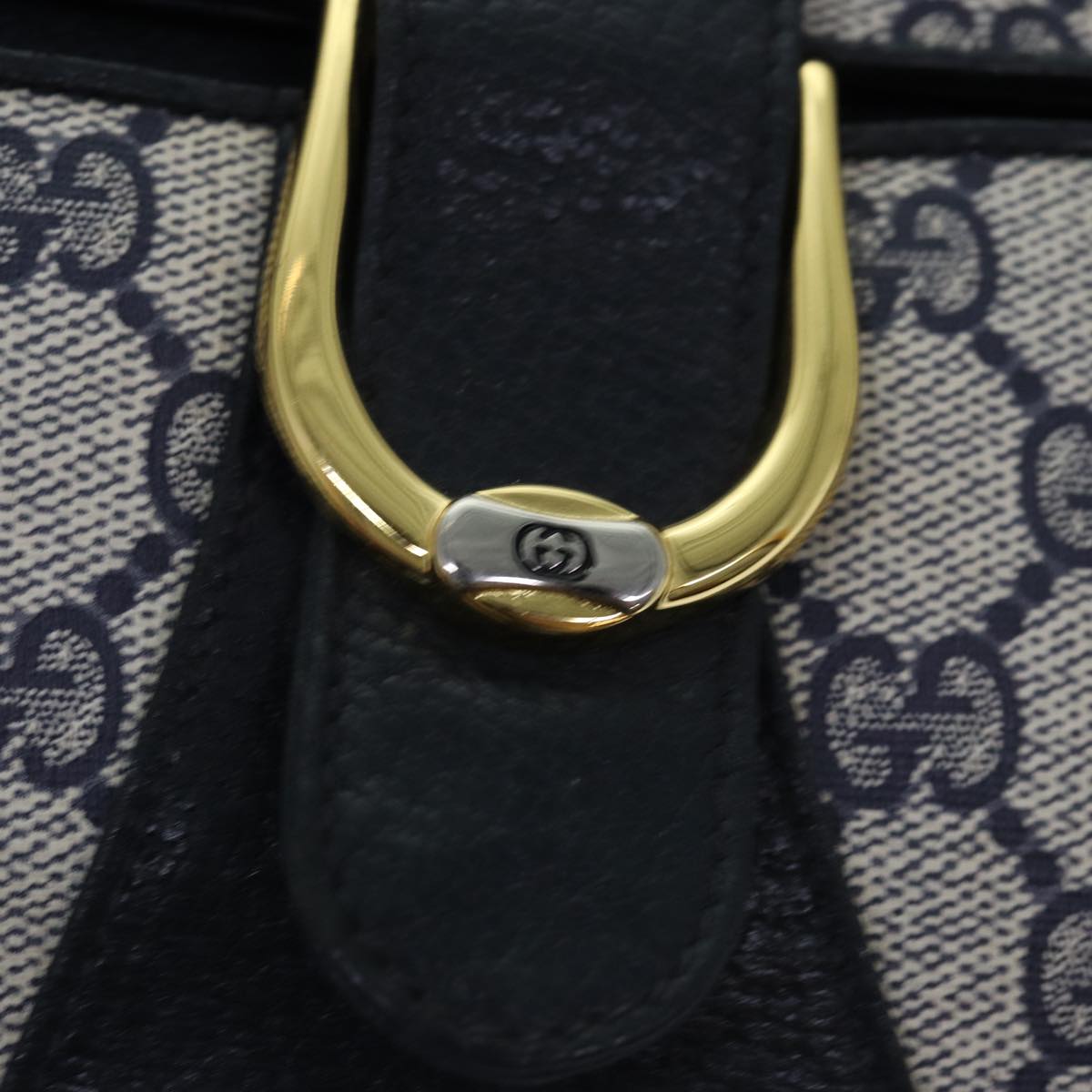GUCCI GG Supreme Shoulder Bag PVC Navy ep4236