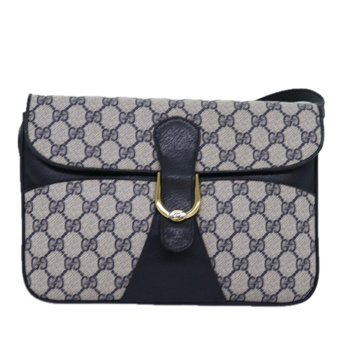 GUCCI GG Supreme Shoulder Bag PVC Navy ep4236