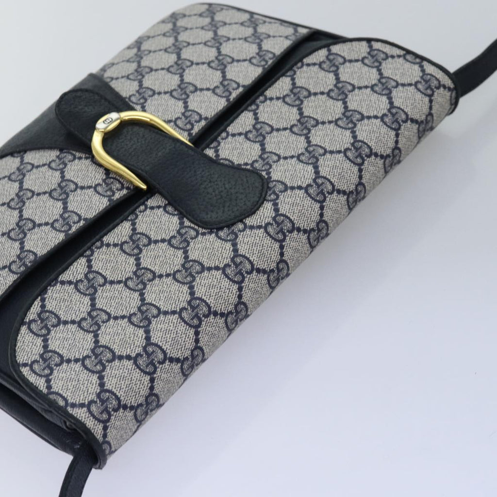 GUCCI GG Supreme Shoulder Bag PVC Navy ep4236