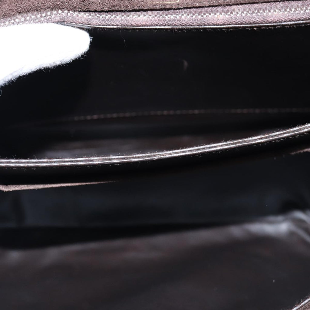 GUCCI Shoulder Bag Suede Leather Brown ep4243