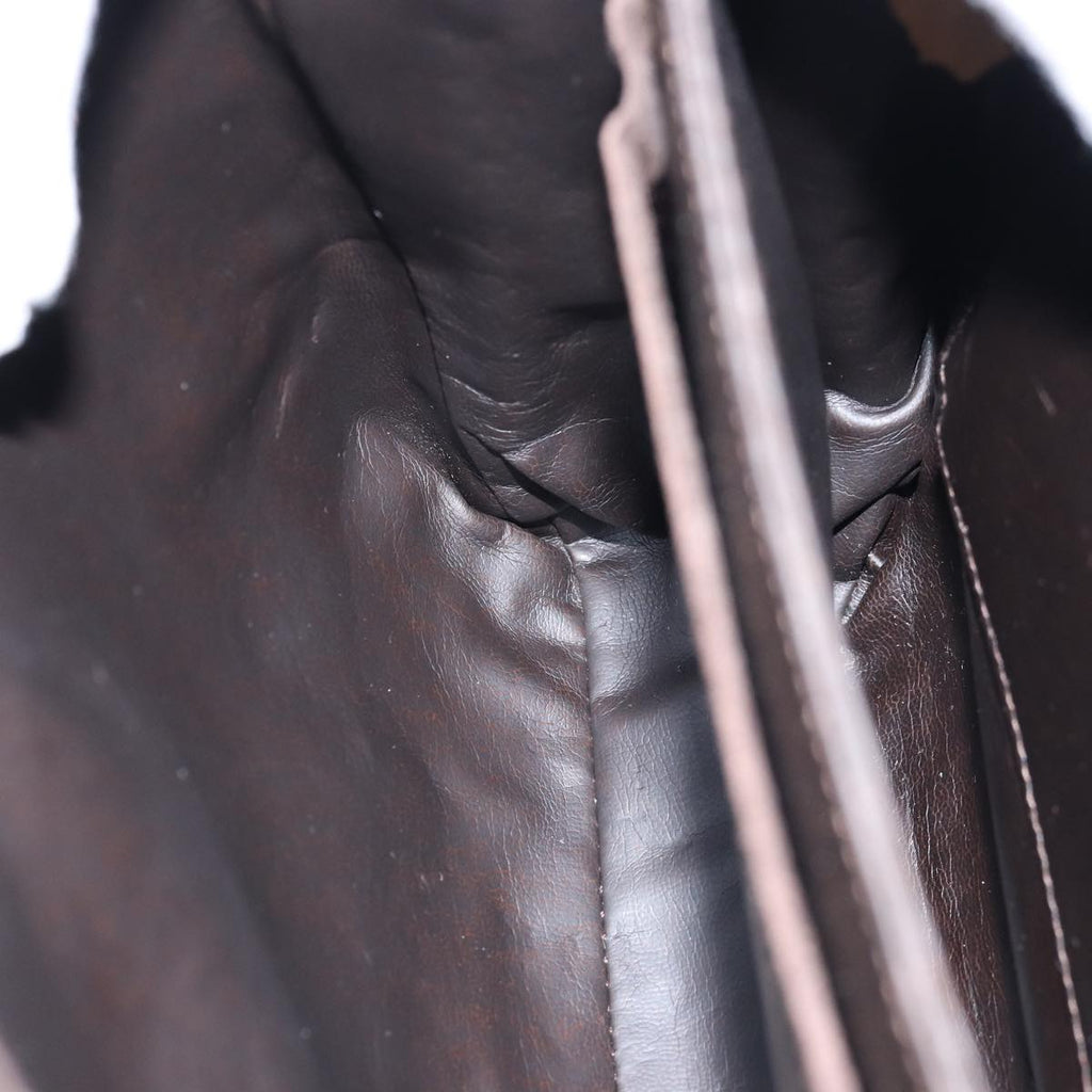 GUCCI Shoulder Bag Suede Leather Brown ep4243