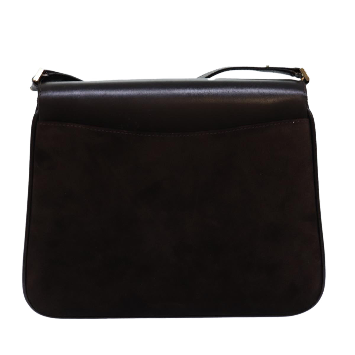 GUCCI Shoulder Bag Suede Leather Brown ep4243