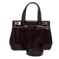 GUCCI Hand Bag Enamel 2way Brown 000 2113 0315 ep4253
