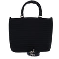 GUCCI Bamboo Hand Bag Nylon 2way Black 000 1998 0588 ep4254