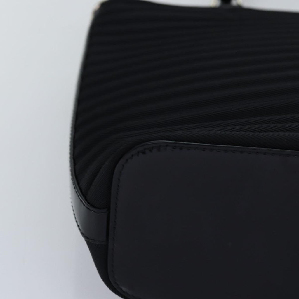 GUCCI Bamboo Hand Bag Nylon 2way Black 000 1998 0588 ep4254