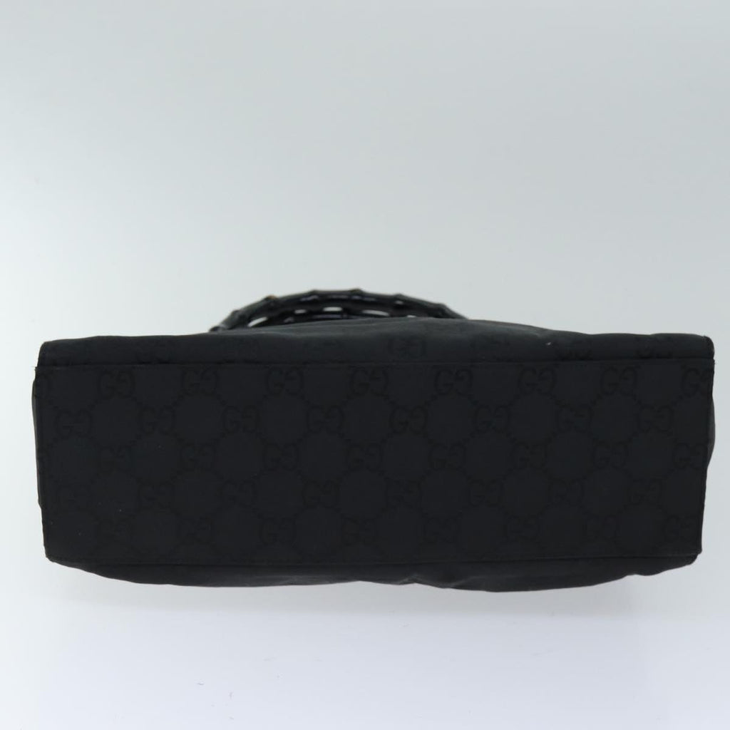 GUCCI Bamboo GG Canvas Hand Bag Black 002 1010 3754 ep4256