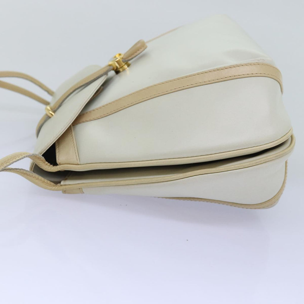 GUCCI Shoulder Bag Leather Beige ep4257