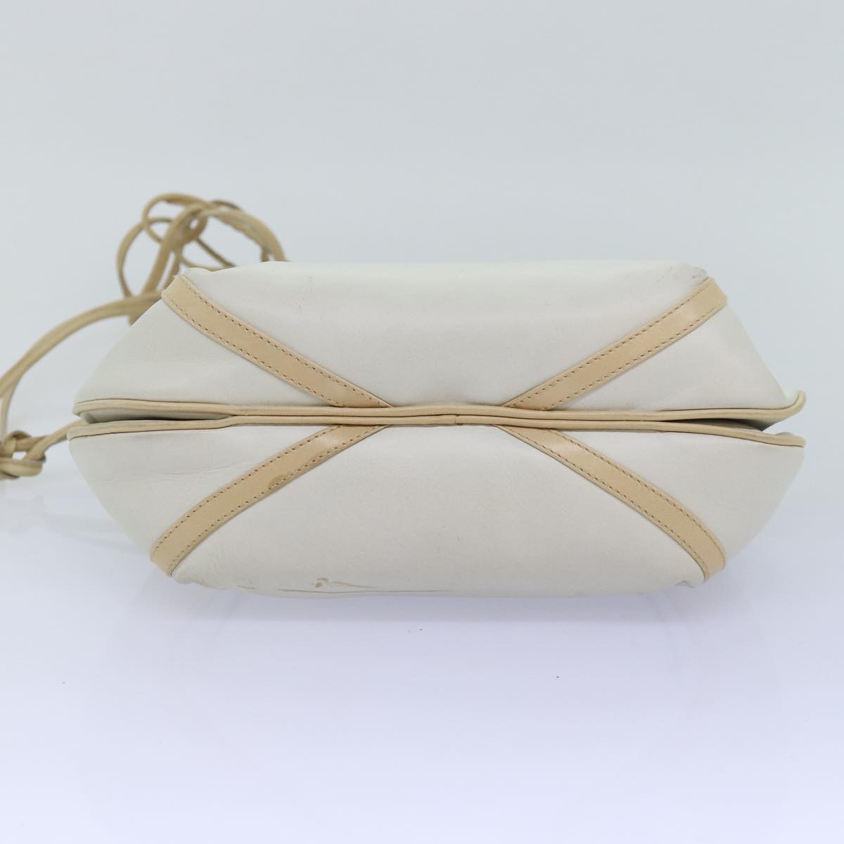 GUCCI Shoulder Bag Leather Beige ep4257