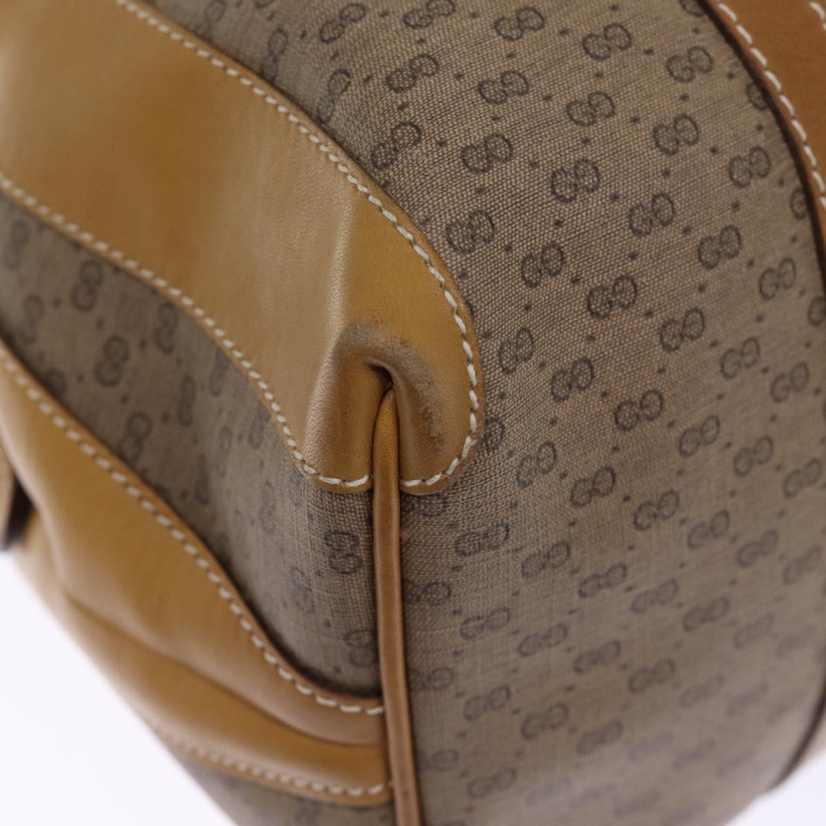 GUCCI Micro GG Supreme Boston Bag PVC Beige 002 25 2112 ep4263