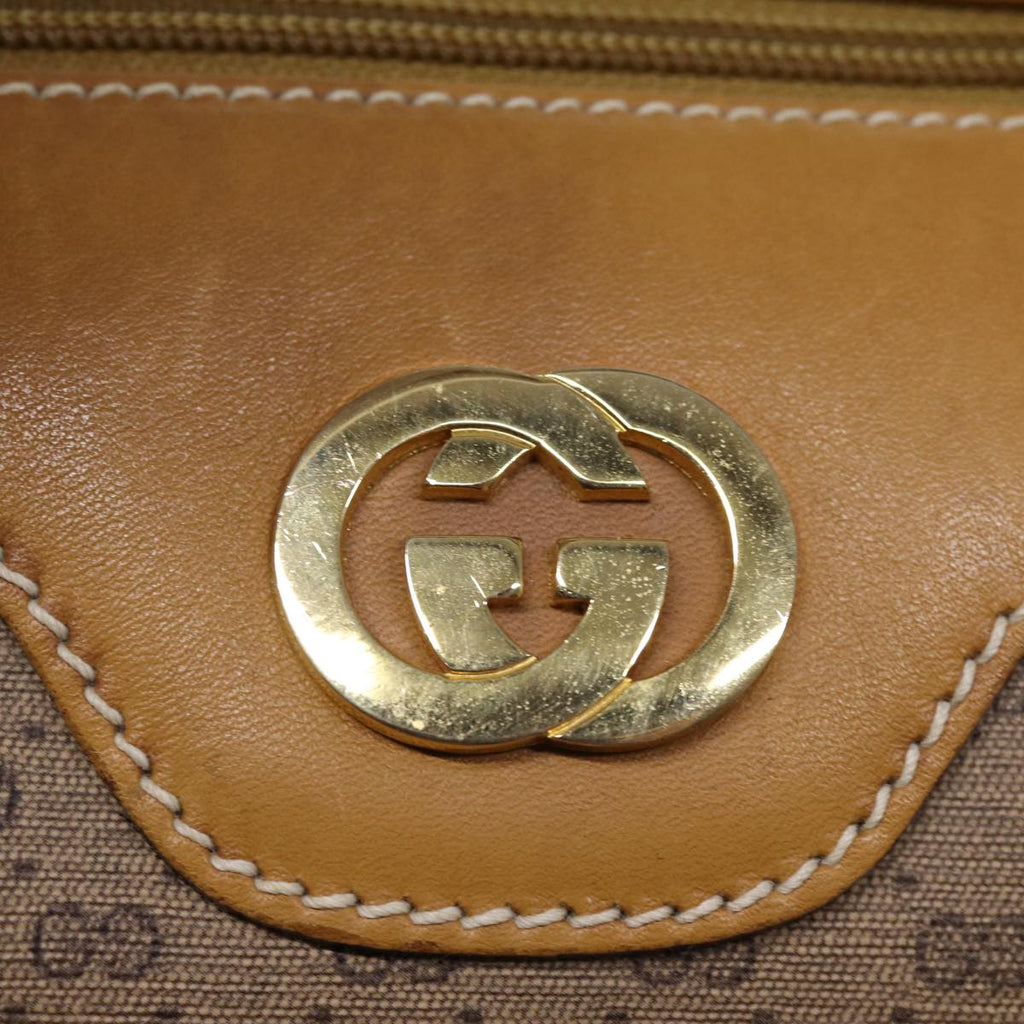 GUCCI Micro GG Supreme Boston Bag PVC Beige 002 25 2112 ep4263