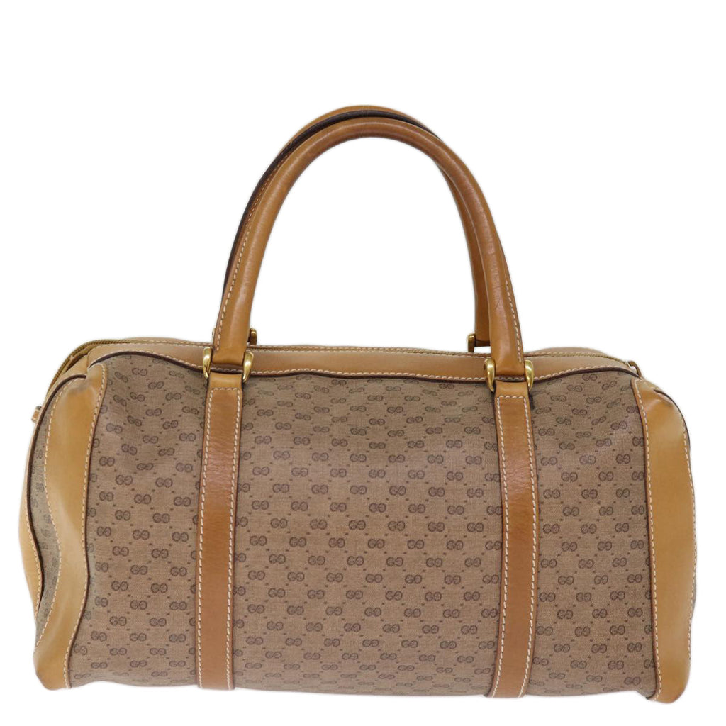 GUCCI Micro GG Supreme Boston Bag PVC Beige 002 25 2112 ep4263