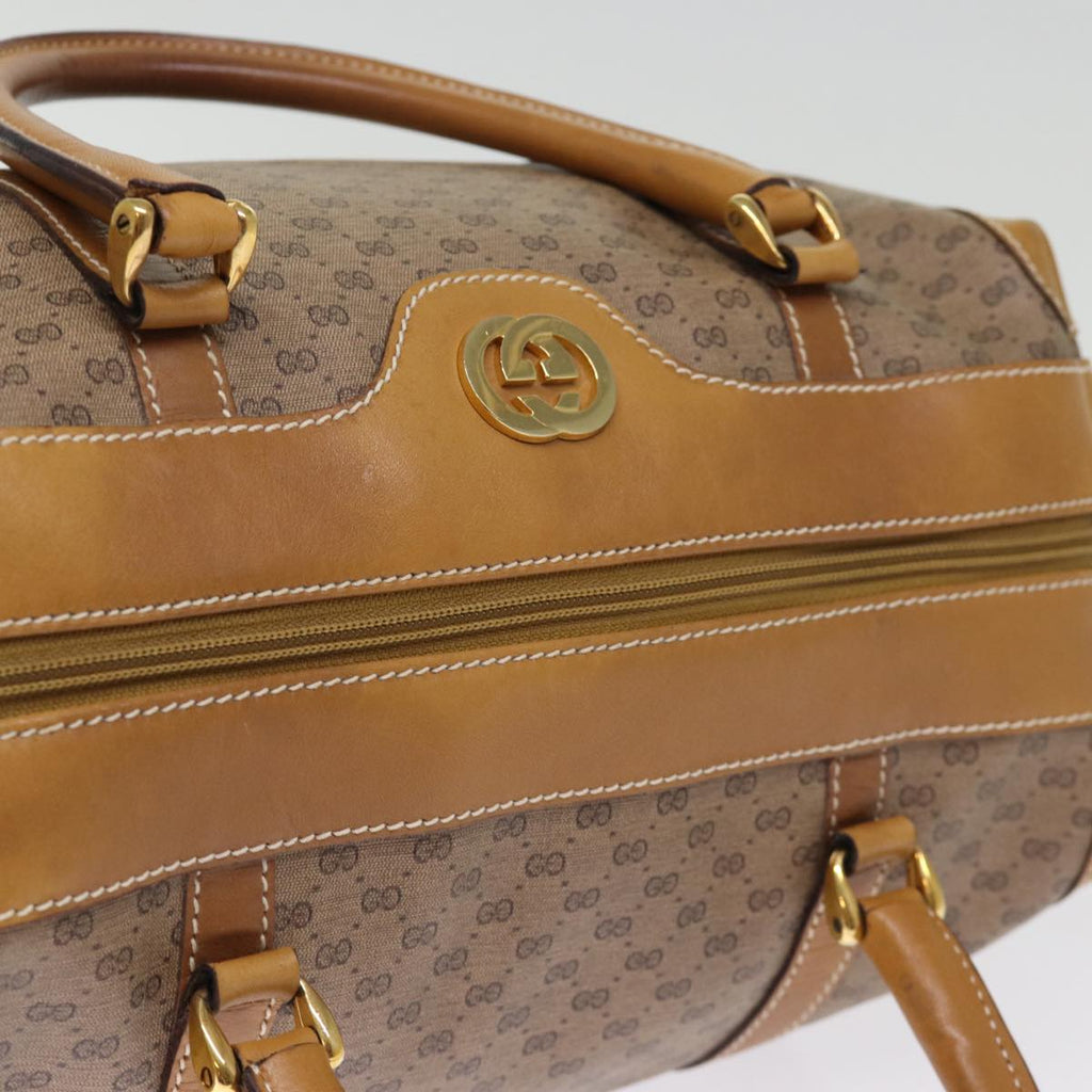 GUCCI Micro GG Supreme Boston Bag PVC Beige 002 25 2112 ep4263