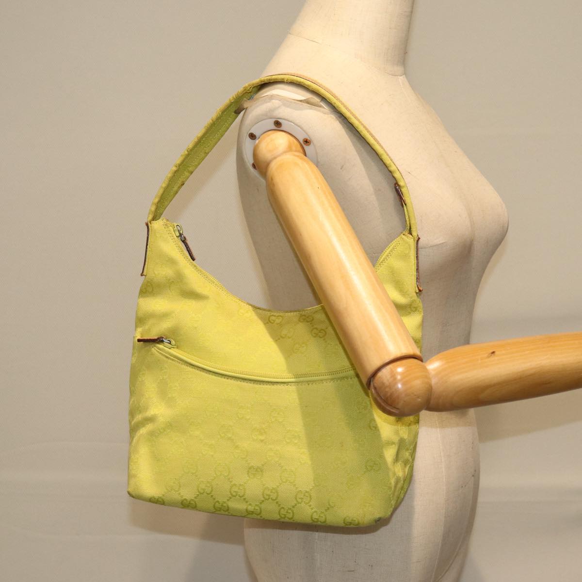 GUCCI GG Canvas Shoulder Bag Yellow 001 3386 1705 ep4269