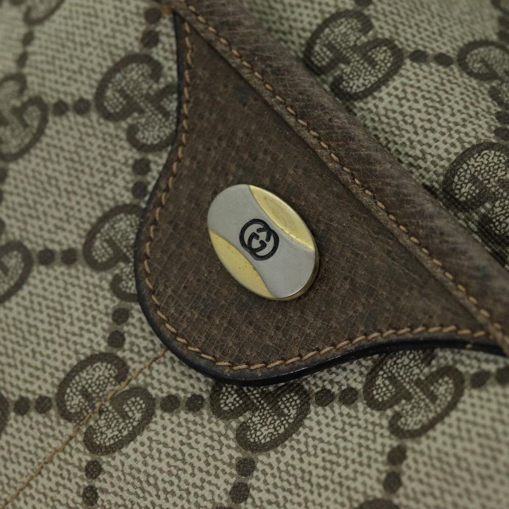 GUCCI Web Sherry Line GG Supreme Shoulder Bag Beige Red 41 02 033 ep4290